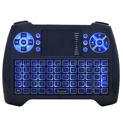 Μπλε αναδρομικά φωτισμένο πληκτρολόγιο Qwerty τηλεχειρισμού ποντικιών της Fly Air με TouchPad
